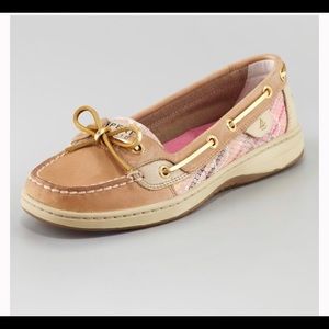 Sperry Topsiders Pink Plaid/Sequins